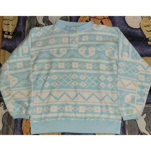Vintage Justin Allen Geometric Winter Graphic Pastel Sweater Small21